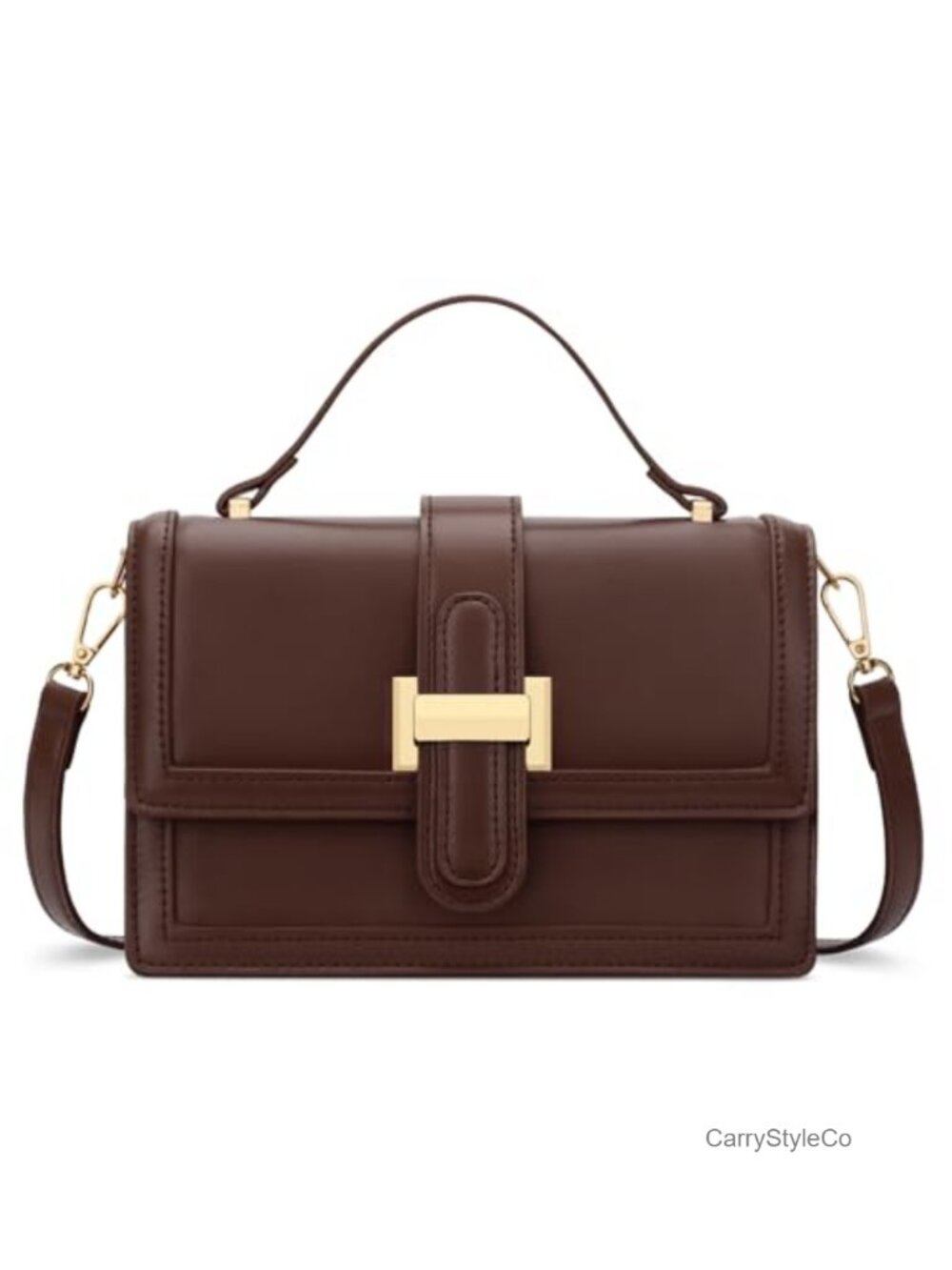 Faux Leather Top Handle Purse Small Crossbody Bag for Women